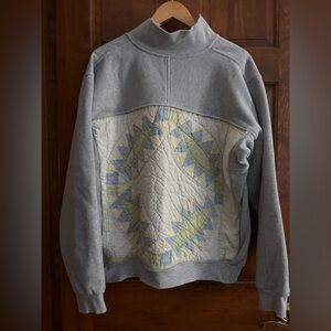 One of a kind upcycled sweatshirt